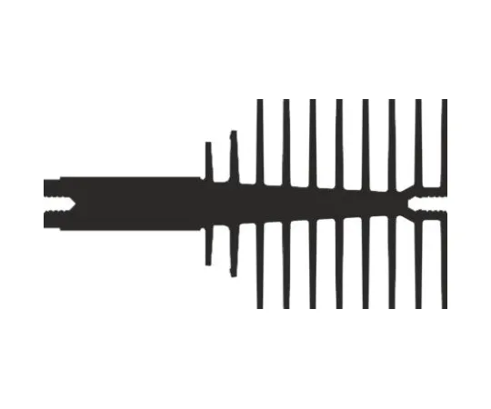 64-0350-77　Heatsink, 1.55K/W, 150 x 40 x 75mm, Clip　0S517/150/B