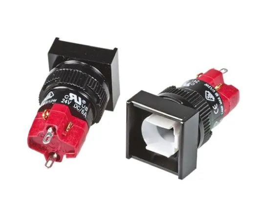 64-0491-91　RS PRO Single Pole Double Throw (SPDT) Momentary Push Button Switch, 16 (Dia.)mm, Panel Mount, 250V ac　745-2568