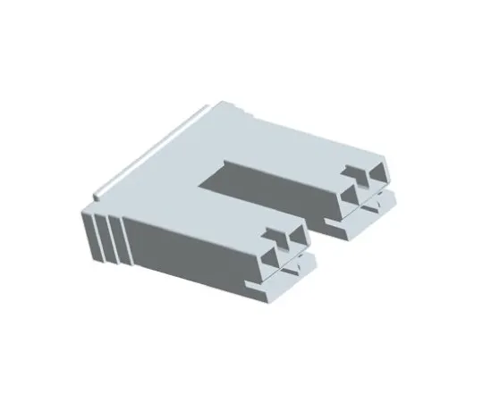 64-0395-45　TE Connectivity Positive Lock .250 Mk II Series, 2 Way Nylon 66 Crimp Terminal Housing, 6.35mm Tab Size, Natural　520935-1