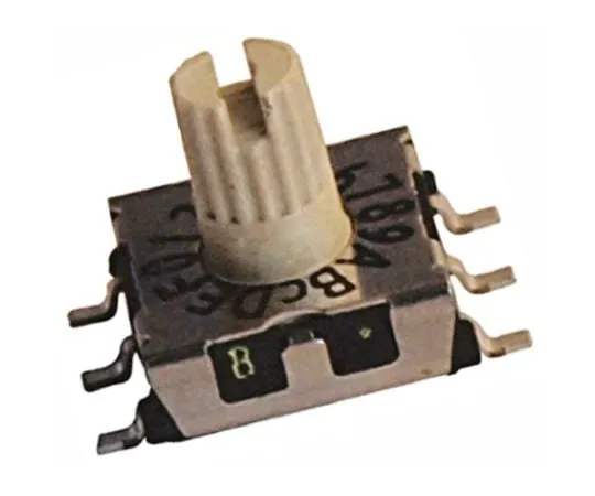 64-0578-72　Hartmann, 16 Position, Hexadecimal Complement Rotary Switch, 100 mA @ 42 V, Through Hole　P25SMT306