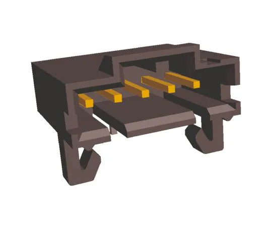 64-0462-69　TE Connectivity AMPMODU MTE, 5 Way, 1 Row, Right Angle PCB Header　5-103673-4