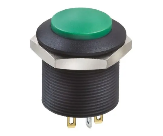 64-0578-91　Apem Double Pole Double Throw (DPDT) Green LED Push Button Switch, Panel Mount, 12V dc　FPAR3D1432B1X