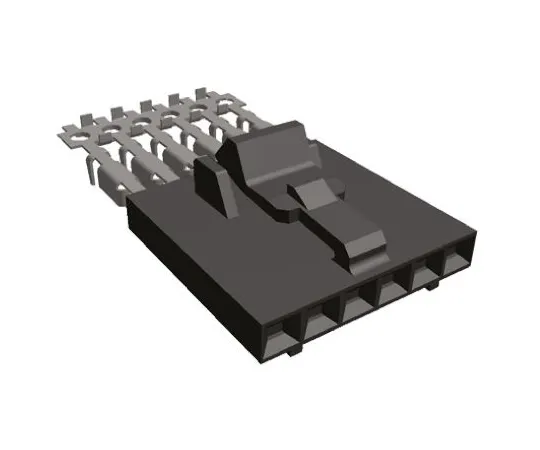 64-0462-97　TE Connectivity AMPMODU MTE Female Connector Housing, 2.54mm Pitch, 6 Way, 1 Row　5-103956-5
