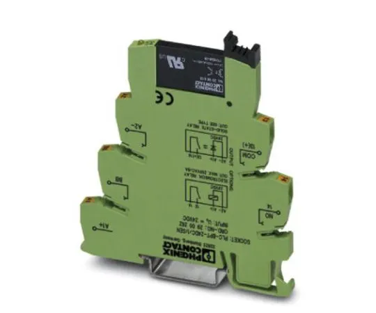 64-0345-22　Phoenix Contact PLC-OPT- 24DC/ 48DC/100/SEN Series 24V dc DIN Rail Interface Relay Module　2900358