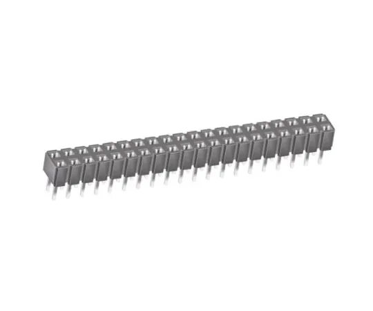 64-0589-98　Samtec CES Series 2.54mm Pitch 40 Way 2 Row Straight PCB Socket, Through Hole, Through Hole Termination　CES-120-01-T-D
