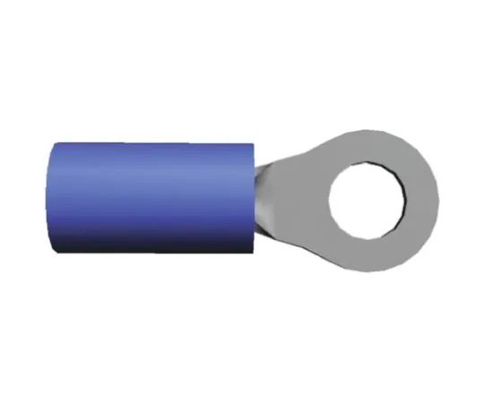 64-0391-88　TE Connectivity PIDG Series Insulated Crimp Ring Terminal, M4 Stud Size, 1mm² to 2.6mm² Wire Size, Blue　53941-1