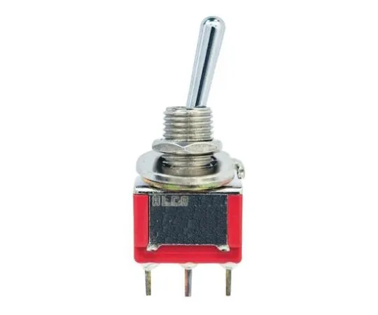 64-0344-48　TE Connectivity Single Pole Double Throw (SPDT) Toggle Switch, (On)-Off-On, PCB　5-1825137-0