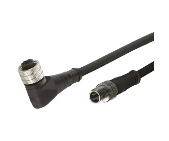 64-0513-35　Brad, Micro-Change Series, Right Angle M12 to Straight M12 Cable assembly, 4 Core 1m Cable　1200060056