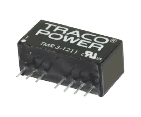 64-0607-57　TRACOPOWER TMR 3HI 3W Isolated DC-DC Converter Through Hole, Voltage in 4.5 → 9 V dc, Voltage out 12V dc　TMR 3-0512HI
