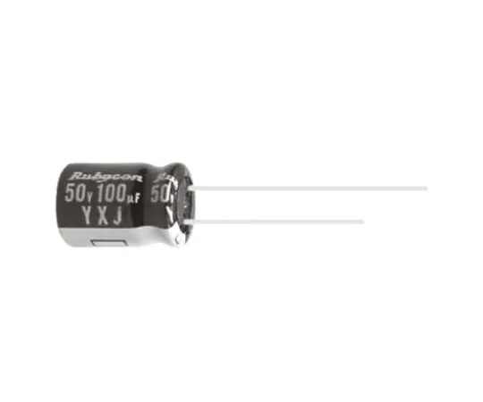 64-0507-22　Rubycon 47μF 25V dc Aluminium Electrolytic Capacitor, Through Hole 5 (Dia.) x 11mm +105°C 5mm 2mm　25YXJ47M5X11
