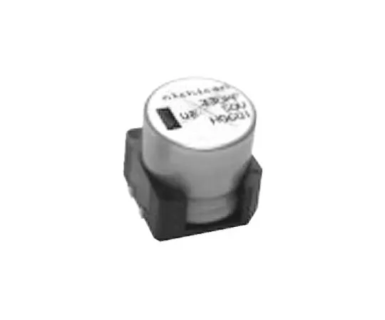 64-0367-25　Nichicon 330μF 25V dc Aluminium Electrolytic Capacitor, Surface Mount 12.5 (Dia.) x 13.5mm +125°C 12.5mm　UUE1E331MNS1MS