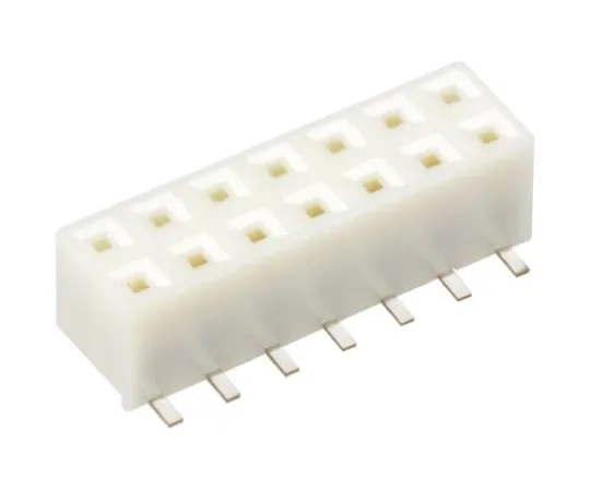 64-0640-34　Hirose A3 Series 2mm Pitch 14 Way 2 Row Straight PCB Socket, Surface Mount, Solder Termination　A3-14DA-2SV(71)