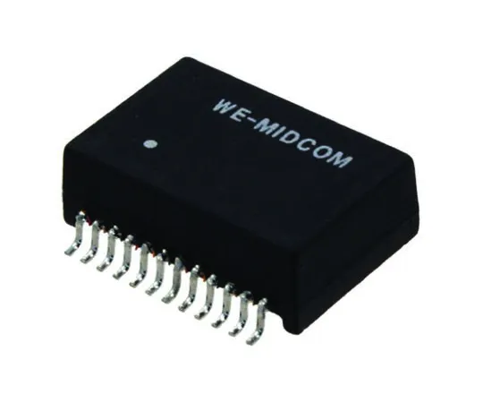 64-0537-10　Surface Mount Lan Ethernet Transformer, 18.3 x 12.2 x 6.35mm, 0 → +70 °C　749023015