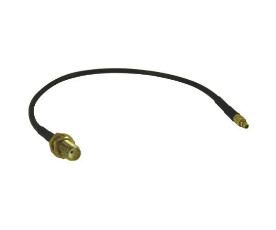 64-0557-54　200mm AV Cable Female SMA Bulkhead Straight to Male MMCX Male x 1 MMCX　CBA-SMAF-MMCXM