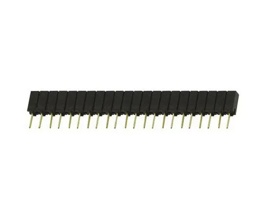 64-0595-55　Samtec SSA Series 2.54mm Pitch 22 Way 1 Row Straight PCB Socket, Through Hole, Solder Termination　SSA-122-S-G