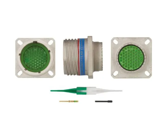 64-0574-56　Souriau EN3645 Series, 55 Way Panel Mount MIL Spec Circular Connector Receptacle, Pin Contacts,Shell Size 17, Screw　EN3645M0EN35MN