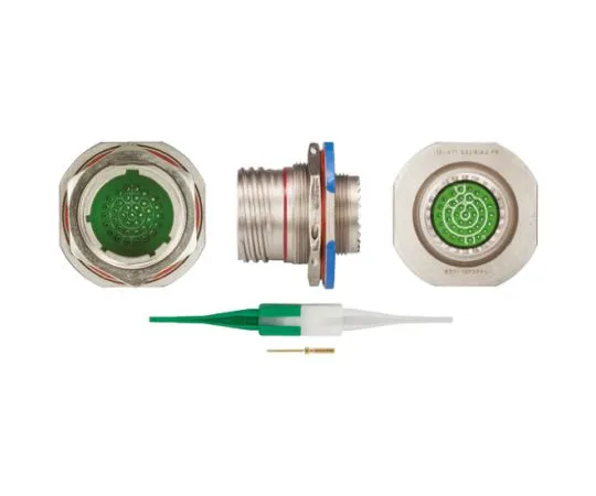 64-0573-45　Souriau 8D Series, 37 Way Panel Mount MIL Spec Circular Connector Receptacle, Pin Contacts,Shell Size 15, Screw　8D715F35PN