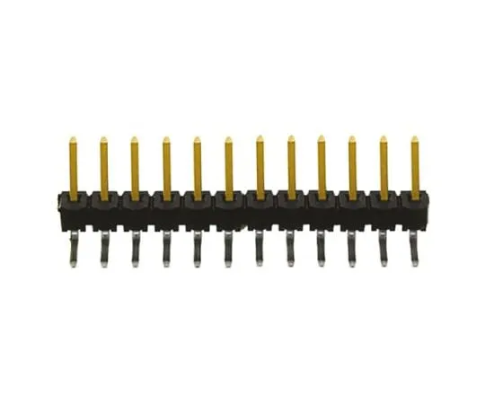 64-0590-94　Samtec TSW, 12 Way, 1 Row, Right Angle Pin Header　TSW-112-08-L-S-RA