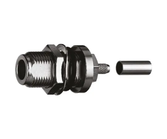64-0349-92　Telegartner 50Ω Straight Panel Mount N Type Connector, jack, Solder Termination, 0 → 11GHz, RG142 B/U, RG223/U,　J01021H0089