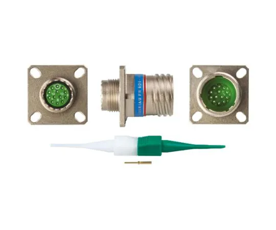 64-0573-31　Souriau 8D Series, 13 Way Panel Mount MIL Spec Circular Connector Receptacle, Pin Contacts,Shell Size 11, Screw　8D011F35PN