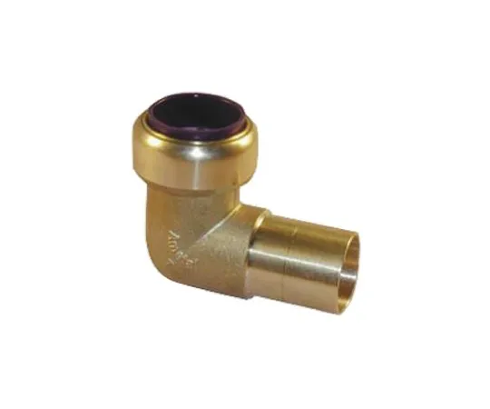 64-0351-98　Pegler Yorkshire 90° Brass Push Fit Fitting 15mm　65496