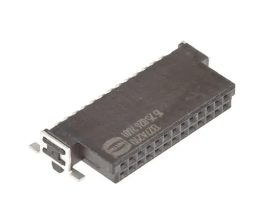 64-0630-75　Harting Har-Flex Series 1.27mm Pitch 6 Way 2 Row Right Angle PCB Socket, Surface Mount, Solder Termination　15250062601000