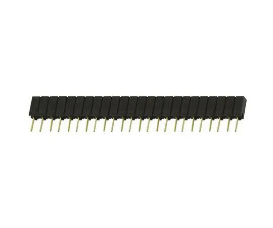 64-0595-58　Samtec SSA Series 2.54mm Pitch 24 Way 1 Row Straight PCB Socket, Through Hole, Solder Termination　SSA-124-S-G