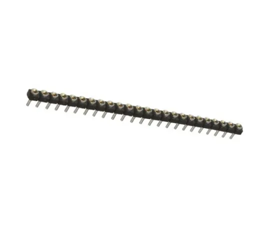 64-0594-74　Samtec SL Series 2.54mm Pitch 24 Way 1 Row Straight PCB Socket, Through Hole, Solder Termination　SL-124-T-10