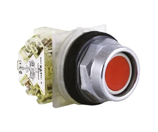 64-0496-11　Schneider Electric Harmony 9001K Series, Red Push Button Head, Momentary, 30mm Cutout　9001KR1R
