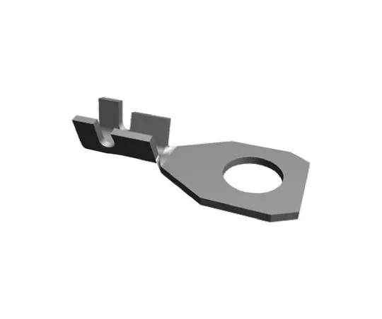 64-0392-19　TE Connectivity Uninsulated Tubular Ring Terminal, 3.6mm Stud Size, 0.1mm² to 0.5mm² Wire Size　60123-2
