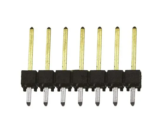 64-0590-73　Samtec TSW, 7 Way, 1 Row, Straight Pin Header　TSW-107-14-L-S
