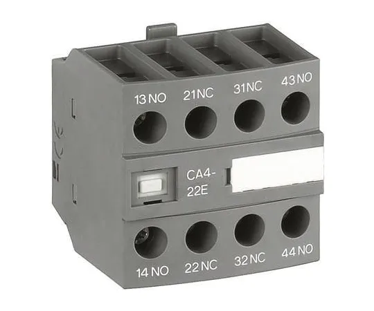 64-0346-66　ABB CA4, 4NO (4), Auxiliary Contact, Front Mount, 6 A　1SBN010140R1040  CA4-40E