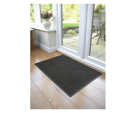 64-0416-22　COBA COBAwash Anti-Slip, Door Mat, Carpet, Indoor Use, Black/Blue, 850mm 1.5m 9mm　LM010202