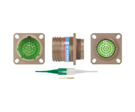 64-0572-17　Souriau 8D Series, 37 Way Panel Mount MIL Spec Circular Connector Receptacle, Pin Contacts,Shell Size 15, Screw　8D015W35PN