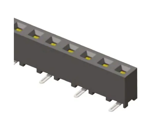 64-0595-03　Samtec SMM Series 2mm Pitch 12 Way 1 Row Straight PCB Socket, Surface Mount, Solder Termination　SMM-112-02-S-S