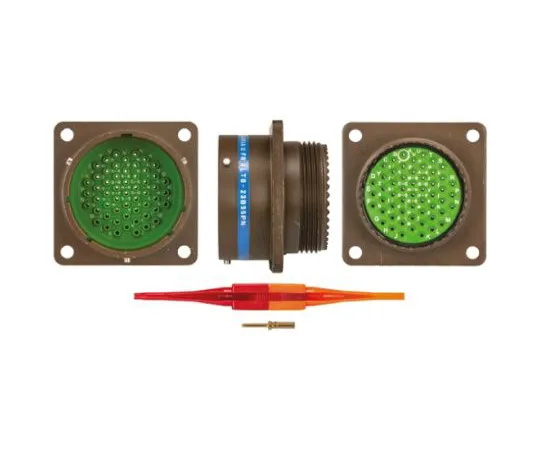 64-0572-73　Souriau 8LT Series, 55 Way Panel Mount MIL Spec Circular Connector Receptacle, Pin Contacts,Shell Size 23, Bayonet　8LT023B55PN