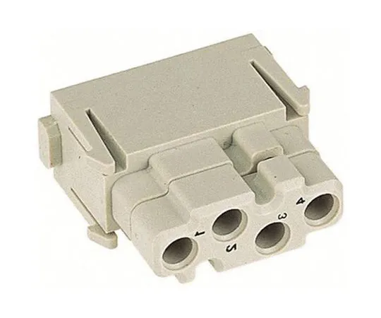 64-1312-30　Han-Modular Series Cable Mount Connector Insert, Female, 4 Way, 1.5A, 50 V　09140044513