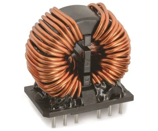 64-1380-57　Wurth 2 x 3 mH -30 → +50% Nano Crystalline Common Mode Choke, Max SRF:1 kHz → 300 MHz, 26A Idc, 2 x 4.5mΩ　7448062603