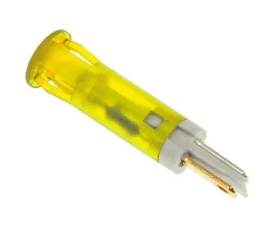 64-0675-13　Apem Yellow Indicator, Faston, Solder Lug Termination, 24 V dc, 6mm Mounting Hole Size　QS61XXY24