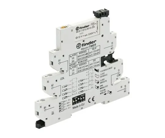 64-1247-93　Finder 24V ac/dc DIN Rail Interface Relay Module, SPDT　39.81.0.024.0060