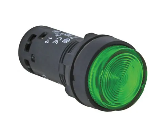 64-1372-28　Schneider Electric, Harmony XB7 Illuminated Green Round Push Button, NO, 22mm Latching Screw　XB7NJ03B1