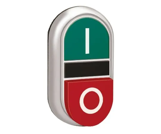 64-1249-92　Lovato Platinum Series, Green, Red Push Button Head, Spring Return, 22.3mm Cutout　LPCB7223