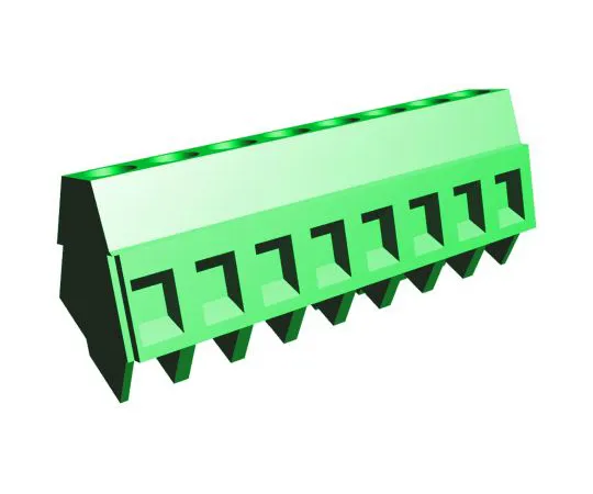 64-1412-76　TE Connectivity Buchanan, 8 Way PCB Terminal Strip　282847-8