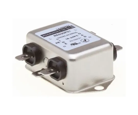 64-1322-98　Roxburgh EMC RES30 Series 1A 250 V ac DC → 60Hz Chassis Mount RFI Filter, with Fast-On Terminals　RES30F01
