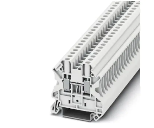 64-1307-06　Phoenix Contact, UT 4 Clipline Series , 1 kV Feed Through Terminal Block, Screw Termination　3045130