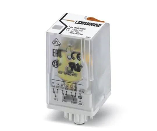 64-1262-58　Phoenix ContactREL-OR3/L-120AC/3X21 3PDT Non-Latching Relay PCB Mount, 120V ac Coil, 30A　2903695