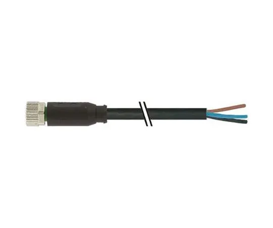 64-1278-83　Murrelektronik Limited, 7000 Series, Straight M8 to Unterminated Cable assembly, 3m Cable　7000-08041-6300300