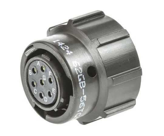 64-1362-38　Amphenol 62GB Series, 7 Way Cable Mount MIL Spec Circular Connector Plug, Socket Contacts,Shell Size 10, Bayonet　62GB-56TG10-07SN(044)