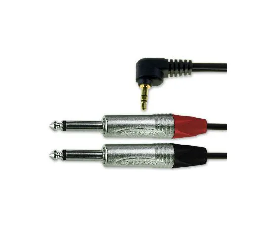 64-1358-43　3m AV Cable Male Stereo Mini Jack to Male Mono Jack x 2 Male x 2 2 x Phono　103-321-702