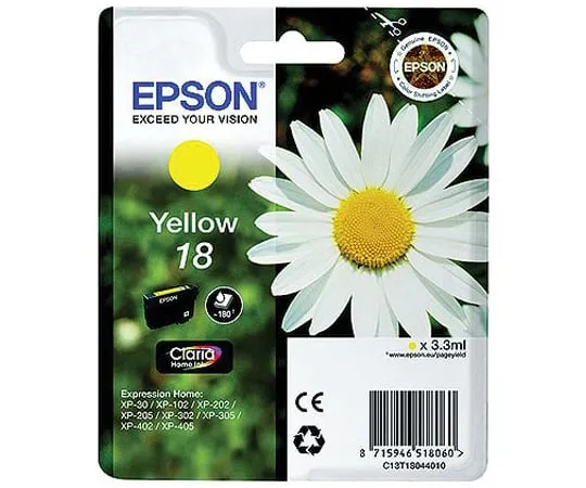 64-1330-71　Epson 18 Yellow Ink Cartridge　C13T18044010